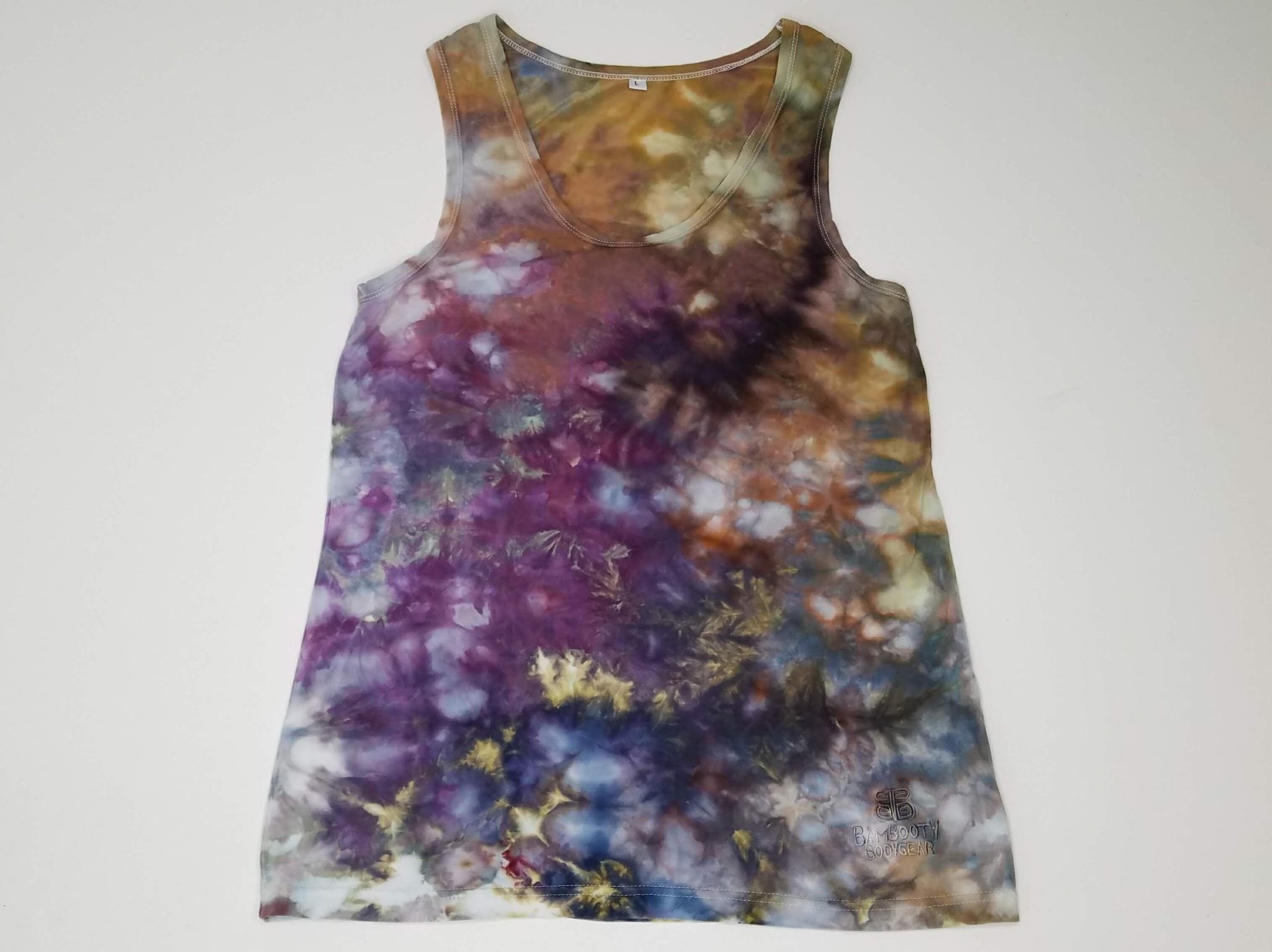 Hand Dyed Ladies Racer Back Tank Top Large 02
